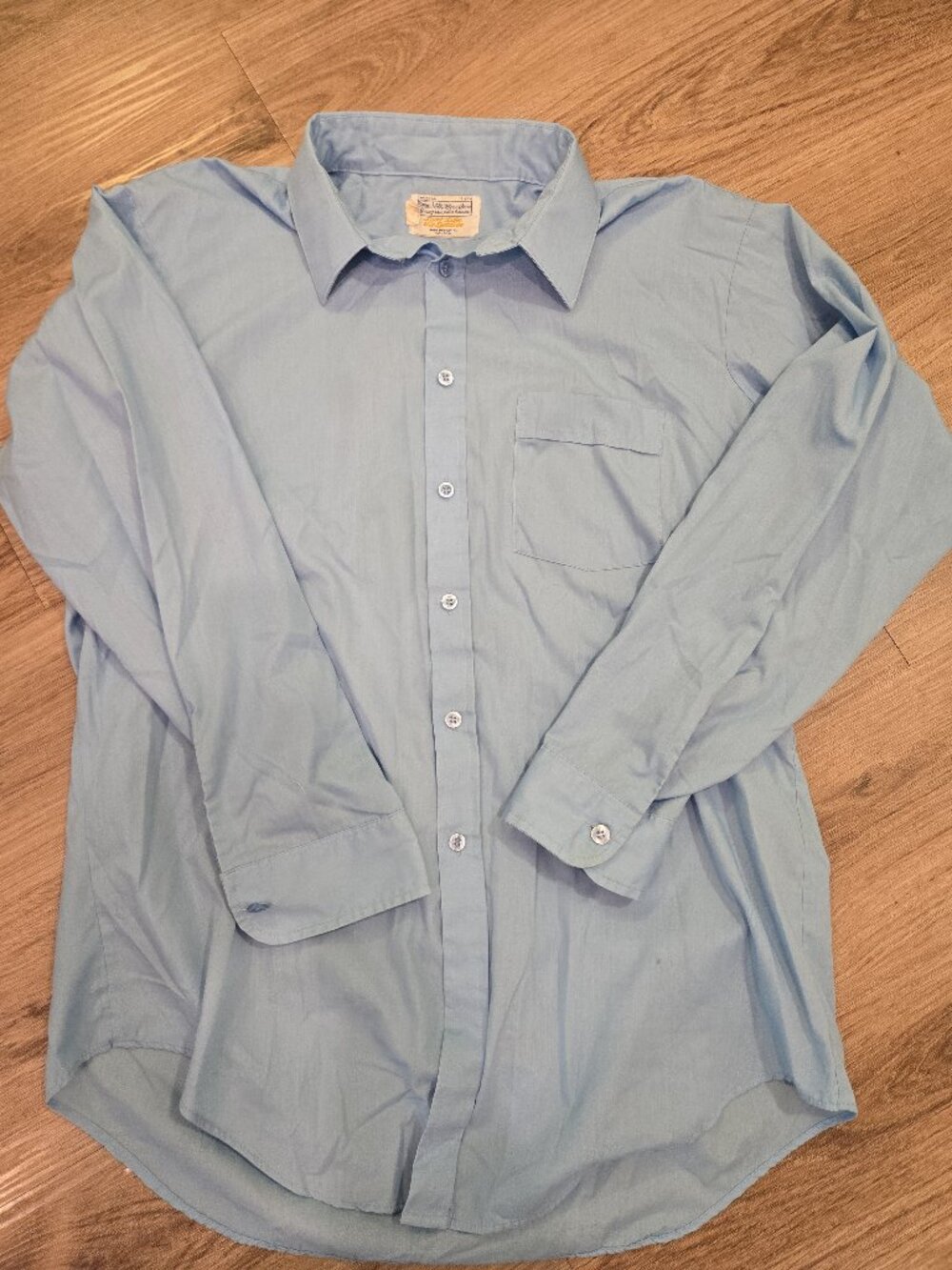 Vintage Sears The Men's Store Solid Print Button Down "Sport Life"